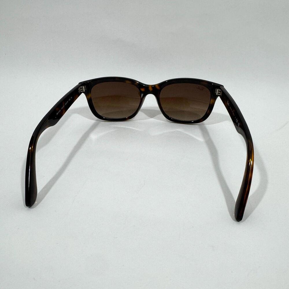 RayBan Unisex Brown Gradient Light Havana RB4159 55mm Square Sunglasses New - Picture 3 of 8